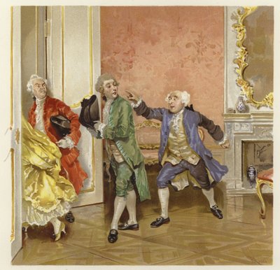 Ilustración para La Escuela de Escándalo de Lucius Rossi