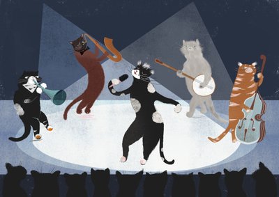 Jazz Cats, 2015 (digital) de Lucy Banaji