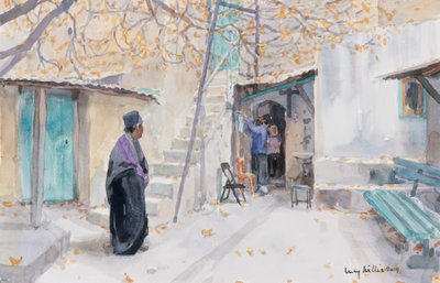 Etíopes en la Iglesia del Santo Sepulcro, Jerusalén, 2019 de Lucy Willis