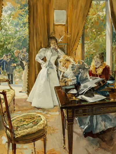 En el Salón, 1897 de Ludek or Ludwig Marold
