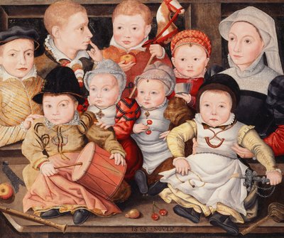 Retrato de grupo de niños, 1565 de Ludger Tom the Younger Ring