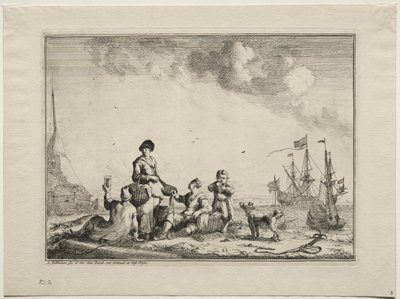Vendedor de Pescado de Ludolf Backhuysen