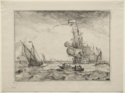 Barcos a toda vela de Ludolf Backhuysen