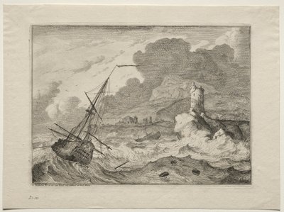 Tormenta en el mar de Ludolf Backhuysen