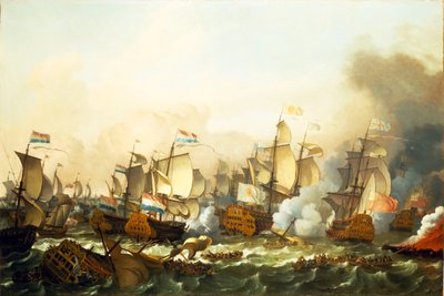 La batalla de Barfleur de Ludolf Bakhuizen