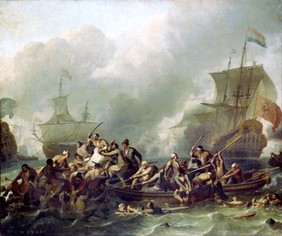 La batalla de Texel de Ludolf Bakhuizen