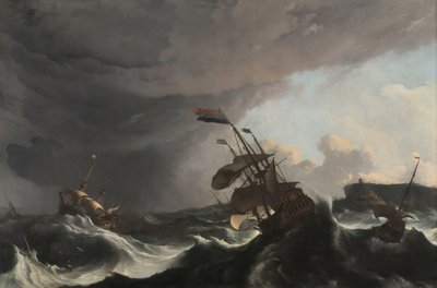 Buques de guerra en una fuerte tormenta
Buques de guerra en una fuerte borrasca de Ludolf Bakhuysen