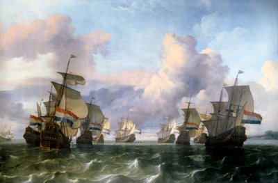 Ala holandesa de la Compañía de las Indias de Ludolf I Backhuysen