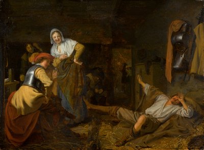 Soldados en el toque de diana, circa 1650 de Ludolf de Jongh