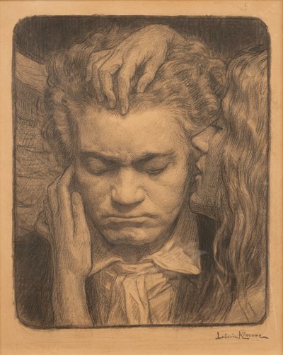 Beethoven escuchando a una musa de Ludovic Alleaume