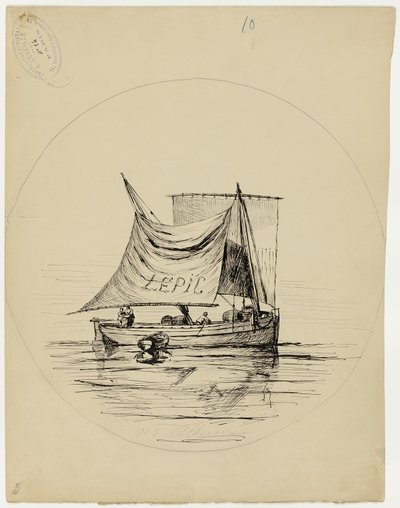 Diseño de placas para E. Leveille de Ludovic Napoléon Lepic