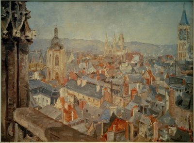 Vista sobre los tejados de Ruan de Ludovic Piette