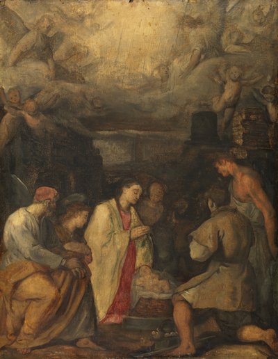 Adoración de los pastores de Ludovico Cardi Cigoli