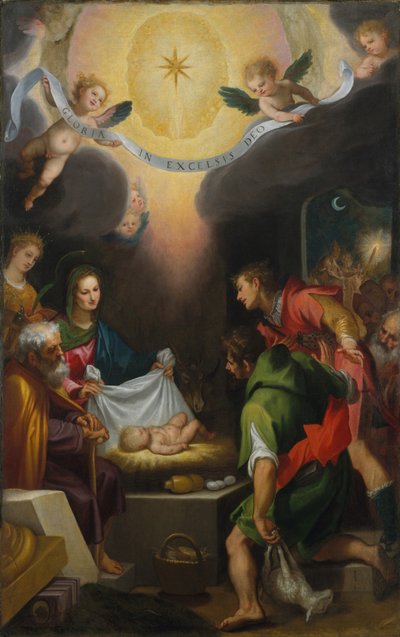 La Adoración de los Pastores con Santa Catalina de Alejandría de Ludovico Cardi Cigoli