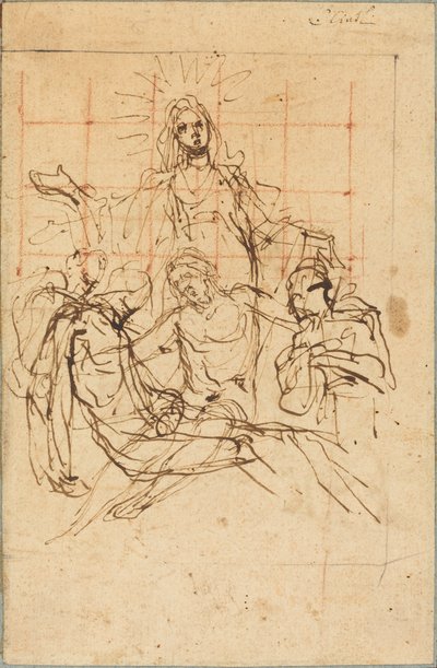 La Piedad (recto) de Ludovico Cardi called Cigoli