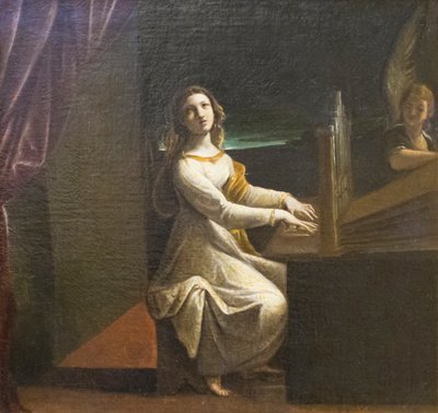 Santa Cecilia, c.1607 (óleo sobre lienzo) de Ludovico Carracci