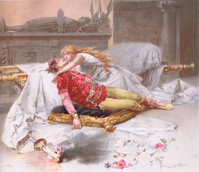 Vete de aquí porque no me iré, ilustración de Romeo y Julieta de Ludovico Marchetti