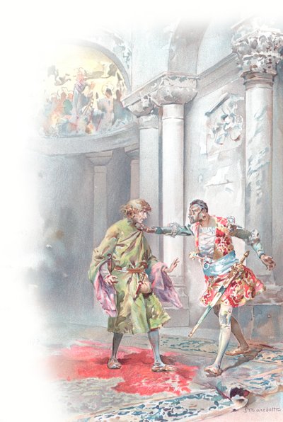 Ilustración para Otelo de Shakespeare de Ludovico Marchetti