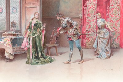 Ilustración para Otelo de Shakespeare de Ludovico Marchetti