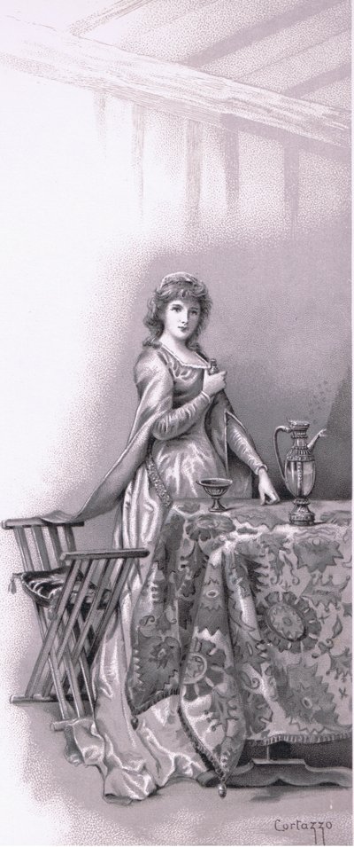 Lady Capulet: Ve a despertar a Julieta, ve y arréglala, ilustración de Romeo y Julieta de Ludovico Marchetti
