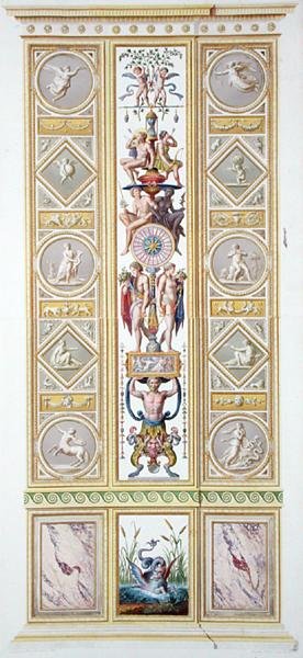 Panel de la Logia de Rafael en el Vaticano, de 