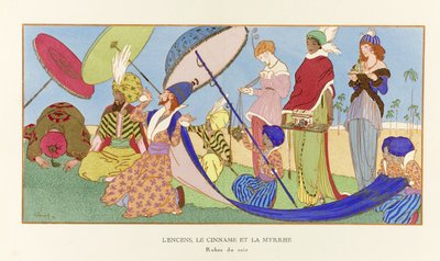 Incienso, canela y mirra de La Gazette du Bon Ton, pub. 1914 (Estampado) de Ludvik Strimpl