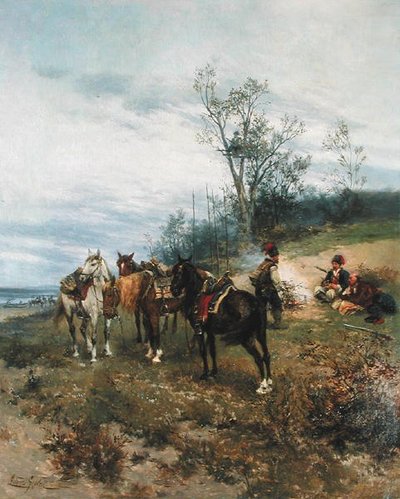 Pastoreo, c.1890 de Ludwick Gedleck