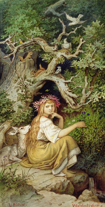 Ninfa del bosque 88: Waldmaerchen de Ludwig Adrian Richter
