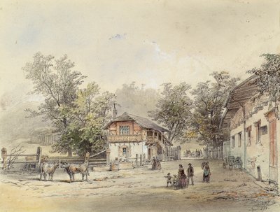 La lechería en Vorderbrühl cerca de Viena de Ludwig Czerny