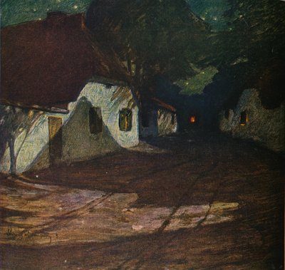Una Noche de Luna, c. 1900, 1905 de Ludwig Dettmann