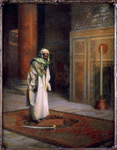 En la mezquita, hacia 1921 (óleo sobre lienzo) de Ludwig Deutsch
