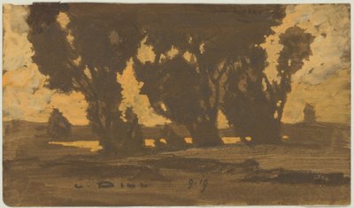 Pastos en los páramos de Dachau de Ludwig Dill