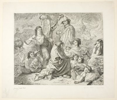Vida gitana de Ludwig Emil Grimm
