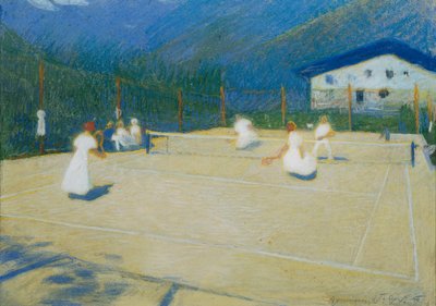 Cancha de tenis en Gossensass de Ludwig Ferdinand Graf