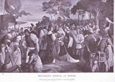 La llegada de Brunilda a Worms de Ludwig Ferdinand Schnorr von Carolsfeld
