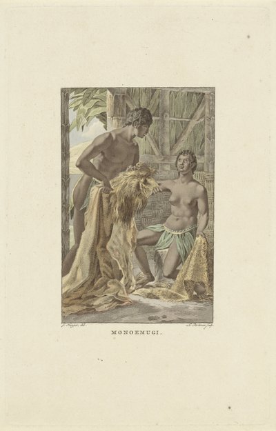 Habitantes del reino de Monoemugi
Monoemugi (título en el objeto) de Ludwig Gottlieb Portman