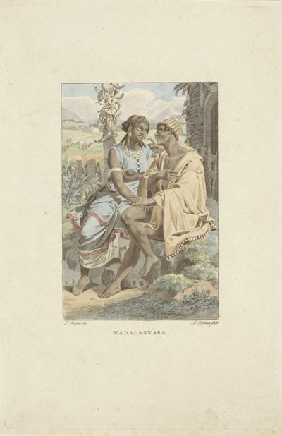 Habitantes de Madagascar
Madagaskars (título en el objeto) de Ludwig Gottlieb Portman