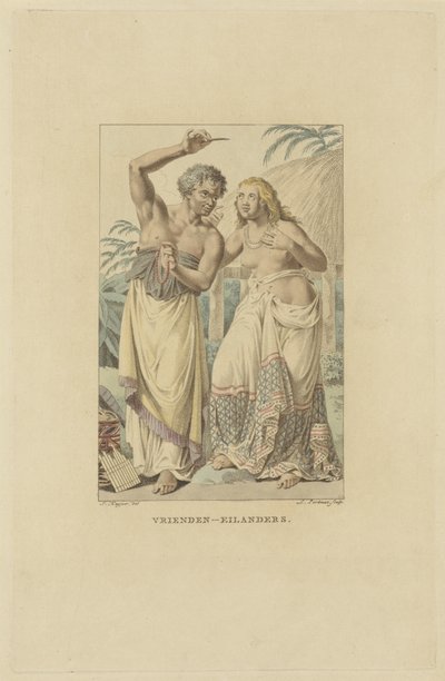 Residentes de las Islas de los Amigos (Archipiélago de Tonga)
Amigos isleños (título en el objeto) de Ludwig Gottlieb Portman