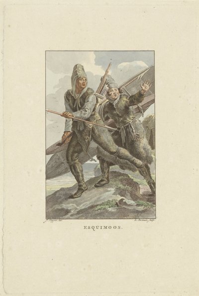 Huyendo de los inuit
Esquimoos (título en el objeto) de Ludwig Gottlieb Portman