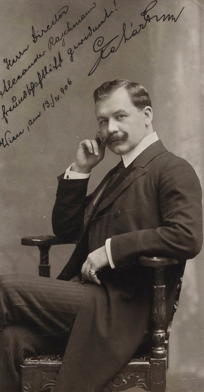 Retrato del compositor Franz Lehár 1870-1948, 1906 de Ludwig Gutmann