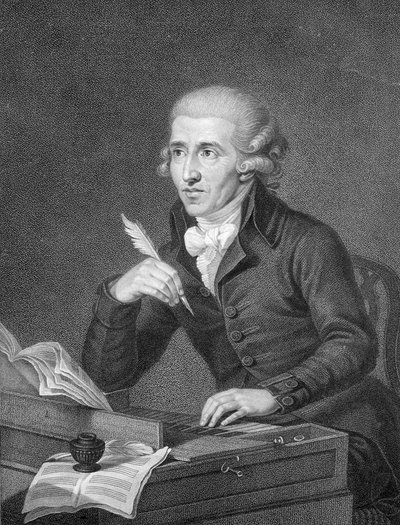 Joseph Haydn (1732-1809) grabado por Schiavonnetti, 1792 de Ludwig Guttenbrunn