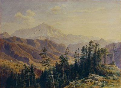 El Schneeberg en Baja Austria visto desde Gutenstein de Ludwig Halauska