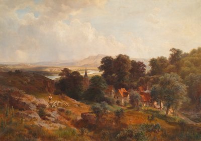 paisaje de verano de Ludwig Halauska