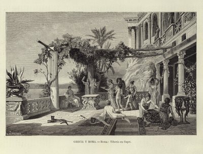 Grecia y Roma - Roma: Tiberio en Capri de Ludwig Hans Fischer