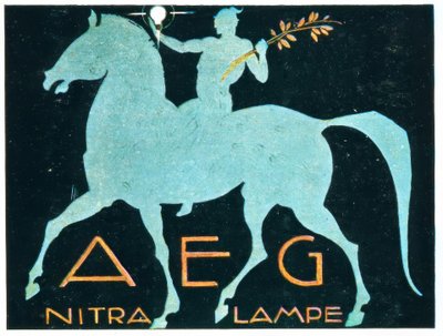 AEG / Lámpara NITRA de Ludwig Hohlwein