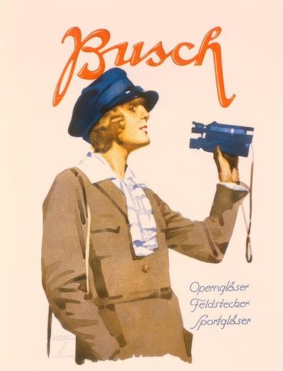 Busch prismáticos de ópera, prismáticos deportivos de Ludwig Hohlwein