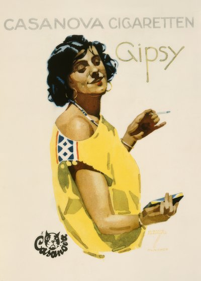Casanova Cigarrillos Gipsy de Ludwig Hohlwein