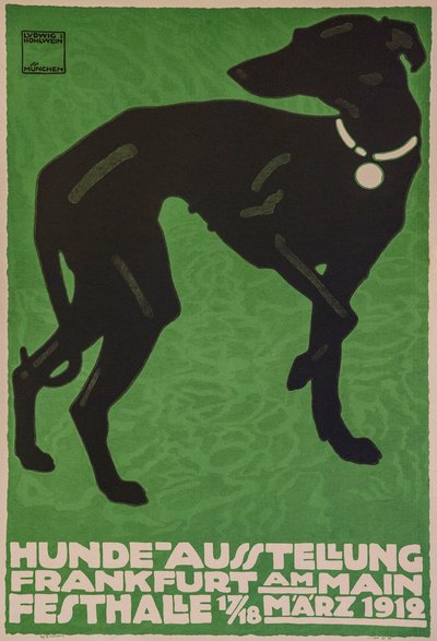Exposición canina, 1912 de Ludwig Hohlwein