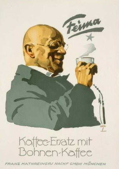 Feima - Sustituto de café con café de granos de Ludwig Hohlwein