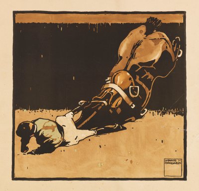 Del portafolio Turf. Doce imágenes de carreras de caballos, 1909 de Ludwig Hohlwein